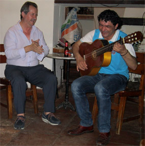 Two artists: Carlos Guacho and "Lolo"